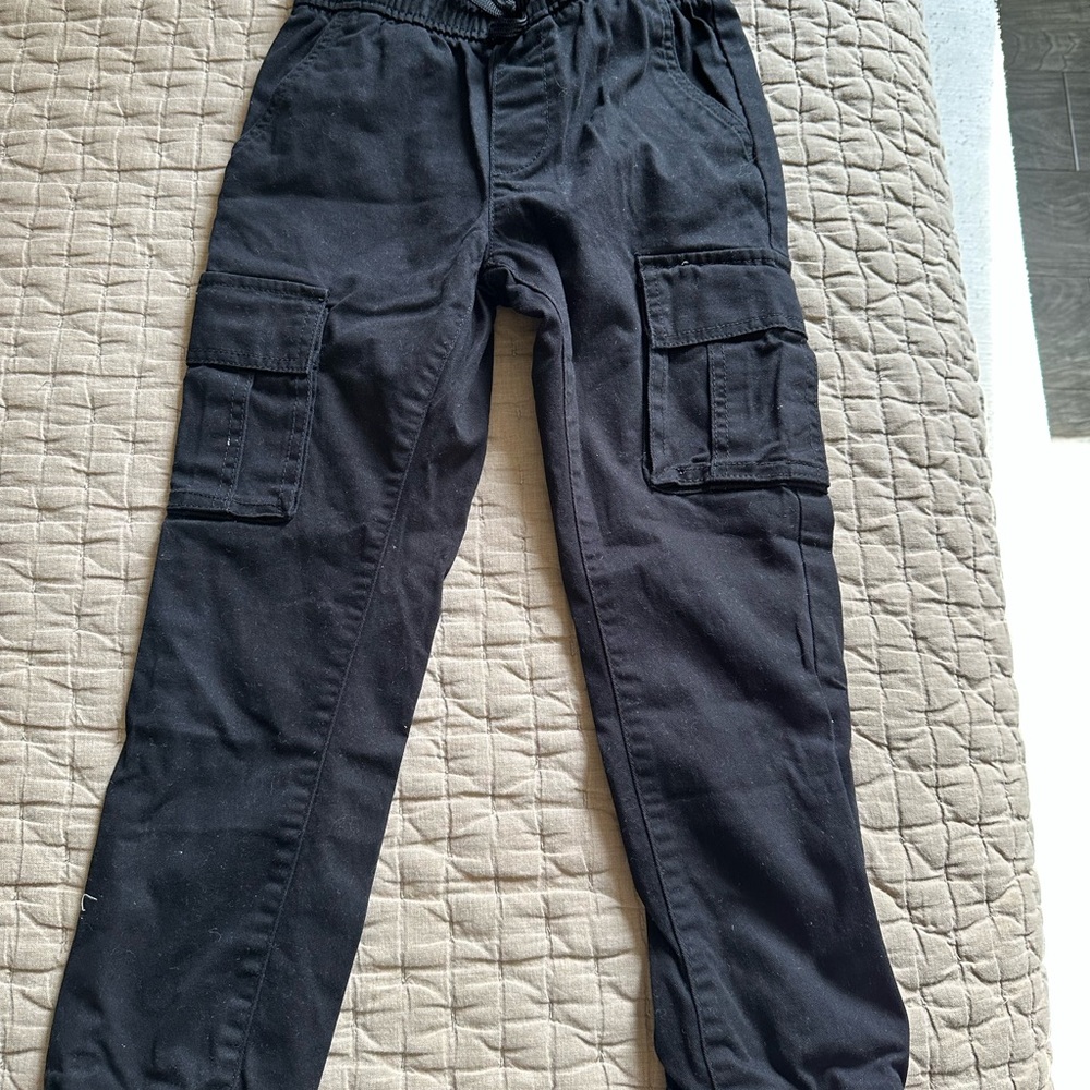 Old Navy Kids Black Cargo Joggers